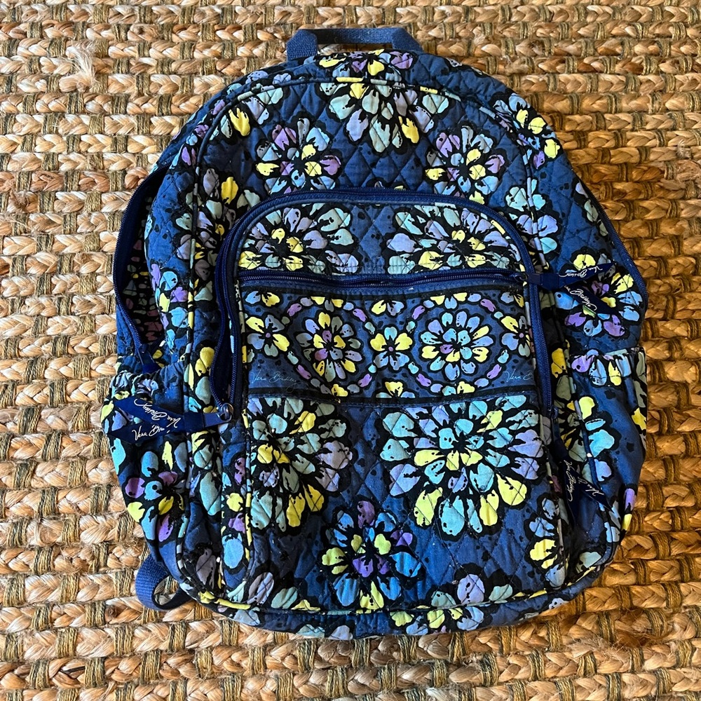 Vera Bradley Indigo Pop Large Backpack
